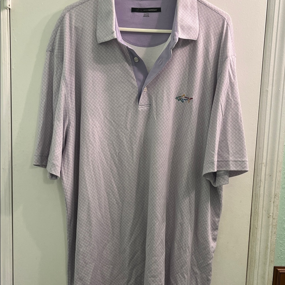 Greg Norman Men's Lavender Polo Shirt